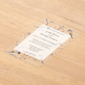 Romantic Birds in a Tree Wedding Acryleinladungen (Ablage )