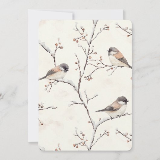 Romantic Birds in a Tree Wedding Einladung (Rückseite)