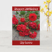 Romantic Birthday Card Karte (Gelbe Blume)