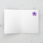 Romantic Birthday Card with German Greeting Karte (Innenseite)