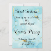 Romantic blooming floral einladung (Rückseite)