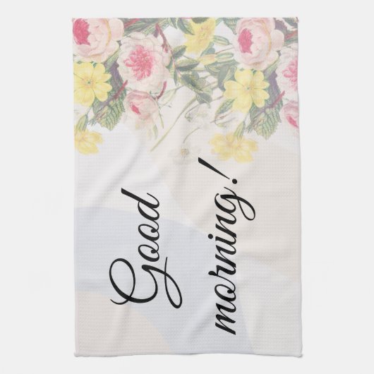 Romantic blooming flowers  geschirrtuch (Vertikal)