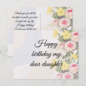 Romantic blooming flowers  postkarte (Vorne/Hinten)