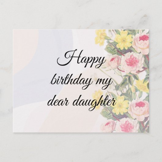 Romantic blooming flowers  postkarte (Vorderseite)