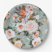 Romantic Blossom Haven Pappteller (Vorderseite)