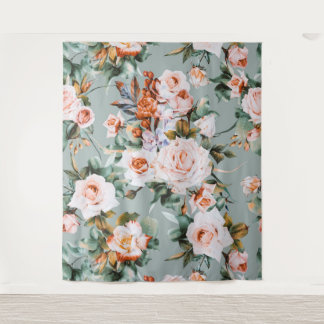 Romantic Blossom Haven Wandteppich