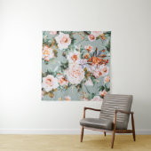 Romantic Blossom Haven Wandteppich (Beispiel (Horizontal))