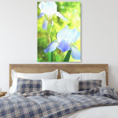 Romantic Blue Irises Leinwanddruck (Insitu (Schlafzimmer))