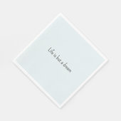 Romantic Blue Life is but a dream Serviette (Ecke)