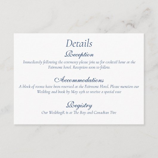 Romantic Blue Regency Gay Botanical Silhouette  Begleitkarte (Vorderseite)