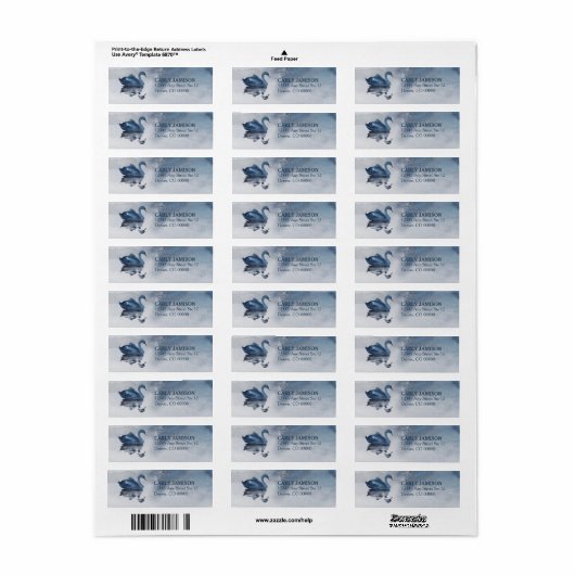 Romantic Blue Swan Wedding (Vorne)