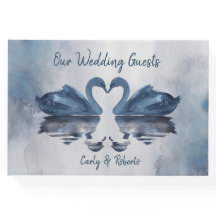 Romantic Blue Swan Wedding