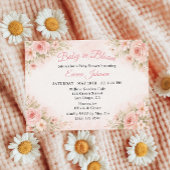 Romantic Blush Garden Baby in Bloom Invite Einladung