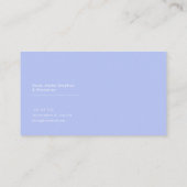 Romantic Blush Rose Floral Water Reflection Visitenkarte (Rückseite)