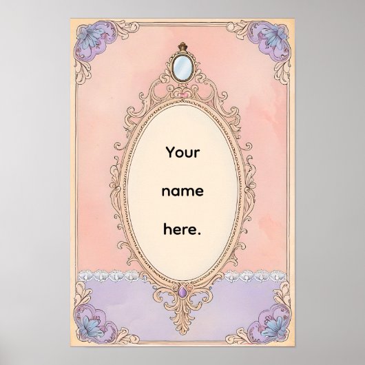 Romantic Blush Vanity Poster (Vorne)