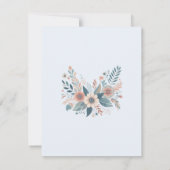 Romantic Bohemian Floral Wedding RSVP Karte (Rückseite)