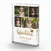 Romantic Botanical 5 Photo Graduation Keepsake Fotoblock (Rechts)
