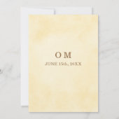 Romantic Botanical Garden Floral Bridal Shower Einladung (Rückseite)