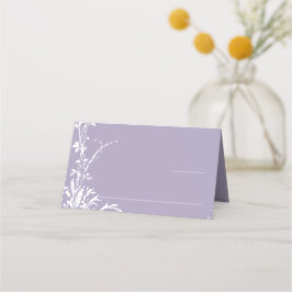 Romantic Botanical Garden Lavender Wedding Platzkarte