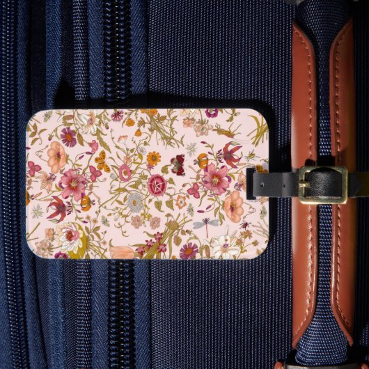 romantic botanical garden Luggage Tag Gepäckanhänger (Vorderseite Insitu 4)