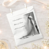 Romantic Bridal Sketch Wedding Favor Bag  Geschenktütchen (Ausgeschnitten)