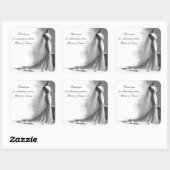 Romantic Bridal Sketch Wedding Sticker - Perfume (Blatt)