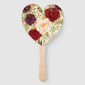 Romantic Burgundy Fächer (Rückseite)