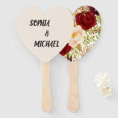 Romantic Burgundy Fächer (Vorne und Hinten)