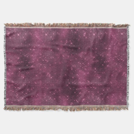 Romantic Burgundy Red Sparkle Decke (Vorderseite)