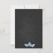 Romantic Butterflies wedding invitation Einladung (Rückseite)