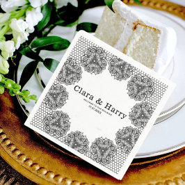 Romantic calligraphy flourish modern ELEGANT Serviette