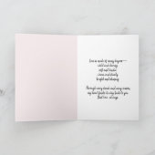 Romantic Card – Just Love Hearts Feiertagskarte (Innenseite)