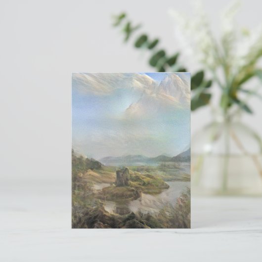 Romantic Castle Stalker Postkarte (Stehend Vorderseite)