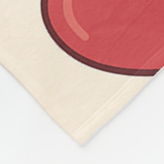 Romantic Celebration Doodle Pattern Fleecedecke (Ecke)