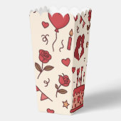 Romantic Celebration Doodle Pattern Geschenkschachtel (Rückseite)