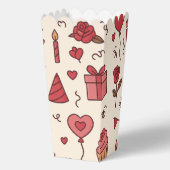 Romantic Celebration Doodle Pattern Geschenkschachtel (Vorderseite)