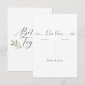 Romantic Ceremony Quote Template Begleitkarte (Vorne/Hinten)