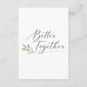 Romantic Ceremony Quote Template Begleitkarte (Rückseite)