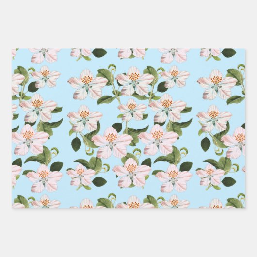 Romantic cherry blossom garden geschenkpapier set (Vorderseite 2)