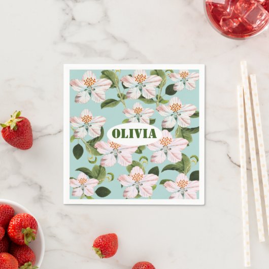 Romantic cherry blossom  serviette (Beispiel)