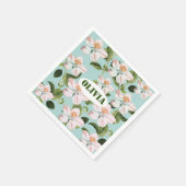 Romantic cherry blossom  serviette (Ecke)