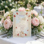 Romantic Cherub Violin & Doves Fairytale Wedding   Einladung