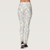 Romantic Chic Blush Pink Flowers Leggings (Rückseite)