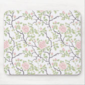 Romantic Chic Blush Pink Flowers Mousepad (Vorne)