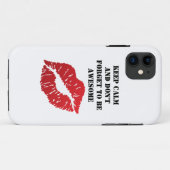 Romantic chic luxe red lips Case-Mate iPhone hülle (Rückseite (Horizontal))
