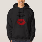 Romantic chic luxe red lips hoodie (Vorderseite)