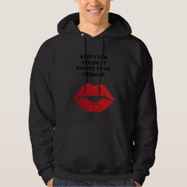 Romantic chic luxe red lips hoodie