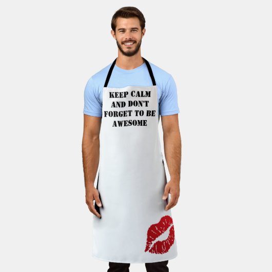 Romantic chic luxe red lips schürze (Getragen)