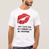 Romantic chic luxe red lips T-Shirt (Vorderseite)