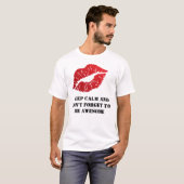 Romantic chic luxe red lips T-Shirt (Vorne ganz)